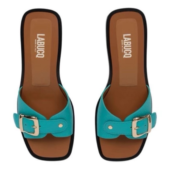 Labucq Italian leather sandals size 37 - Picture 4 of 4